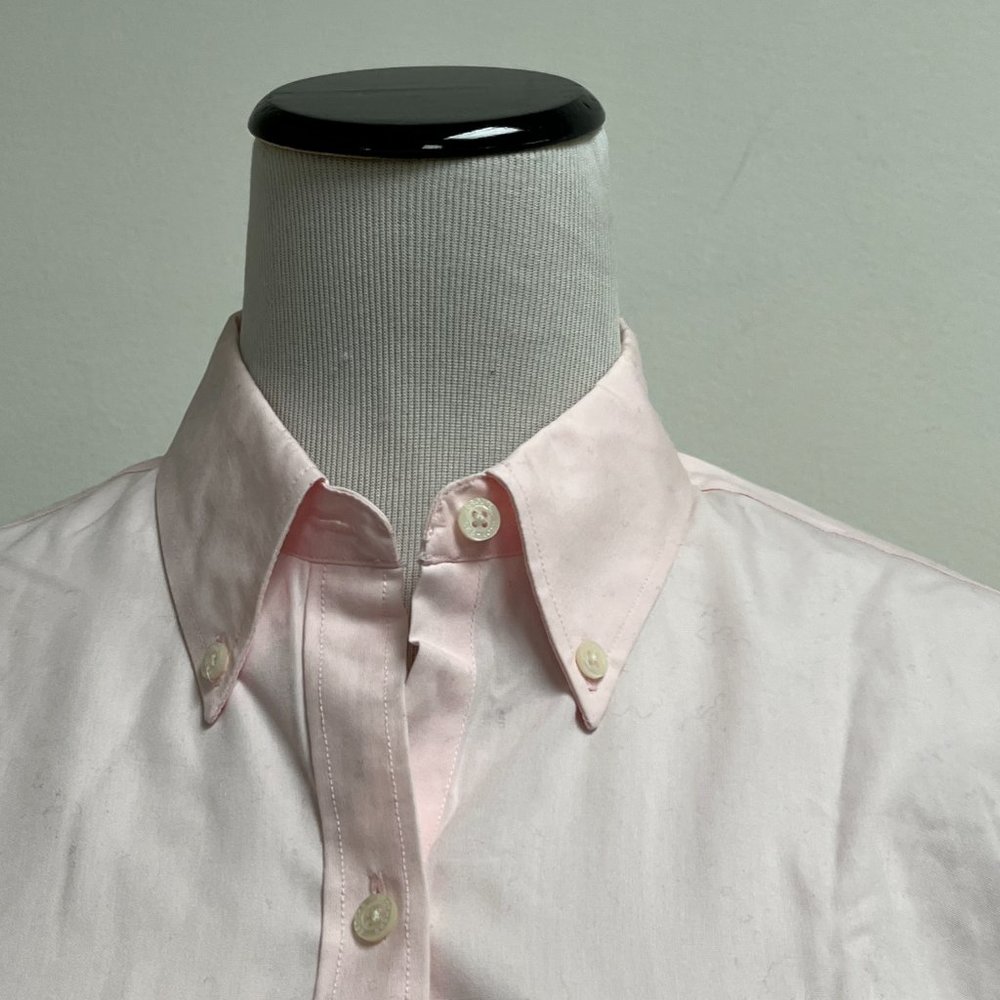 Brooks Brothers Pink cotton no iron button up shirt 10